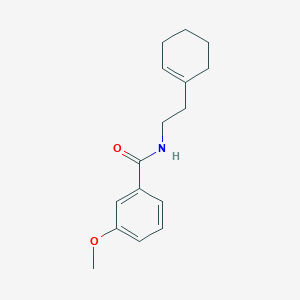 molecular formula C16H21NO2 B262153 N-[2-(cyclohexen-1-yl)ethyl]-3-methoxybenzamide 