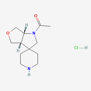 1-[(3As,6aR)-spiro[3a,4,6,6a-tetrahydro-2H-furo[3,4-b]pyrrole-3,4'-piperidine]-1-yl]ethanone;hydrochloride