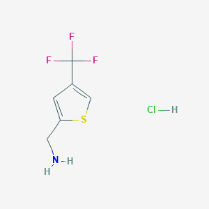 [4-(Trifluoromethyl)thiophen-2-yl]methanamine;hydrochloride