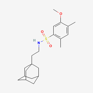 N-[2-(adamantan-1-yl)ethyl]-5-methoxy-2,4-dimethylbenzene-1-sulfonamide