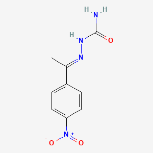 molecular formula C9H10N4O3 B2621554 4'-硝基苯乙酮半卡巴胂酮 CAS No. 52376-81-5