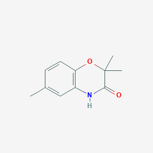 molecular formula C11H13NO2 B2621556 2,2,6-Trimethyl-2H-benzo[b][1,4]oxazin-3(4H)-one CAS No. 29936-64-9