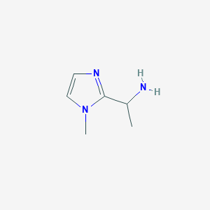 molecular formula C6H11N3 B2621568 1-(1-methyl-1H-imidazol-2-yl)ethanamine CAS No. 927986-24-1