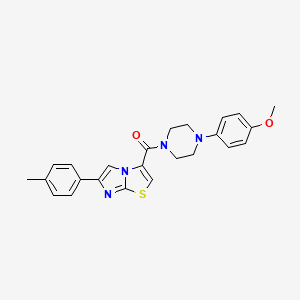 (4-(4-Methoxyphenyl)piperazin-1-yl)(6-(p-tolyl)imidazo[2,1-b]thiazol-3-yl)methanone