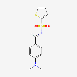 N-{(E)-[4-(dimethylamino)phenyl]methylidene}thiophene-2-sulfonamide