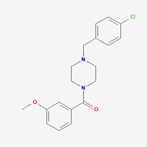 molecular formula C19H21ClN2O2 B262159 [4-(4-Chlorobenzyl)piperazin-1-yl](3-methoxyphenyl)methanone 