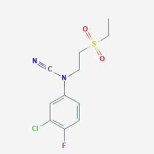 (3-Chloro-4-fluorophenyl)-(2-ethylsulfonylethyl)cyanamide