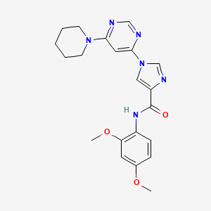 N~4~-(2,4-dimethoxyphenyl)-1-(6-piperidino-4-pyrimidinyl)-1H-imidazole-4-carboxamide