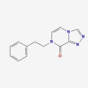 molecular formula C13H12N4O B2621602 7-(2-Phenylethyl)-[1,2,4]triazolo[4,3-a]pyrazin-8-one CAS No. 2380085-19-6