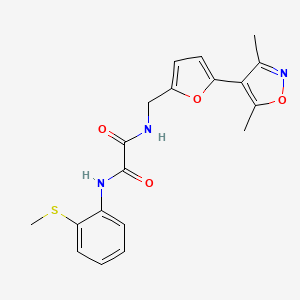 N-[[5-(3,5-Dimethyl-1,2-oxazol-4-yl)furan-2-yl]methyl]-N'-(2-methylsulfanylphenyl)oxamide
