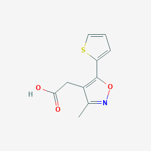 2-(3-Methyl-5-(thiophen-2-yl)isoxazol-4-yl)acetic acid