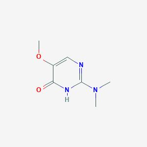 molecular formula C7H11N3O2 B2621607 2-(Dimethylamino)-5-methoxy-4-pyrimidinol CAS No. 400081-18-7