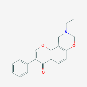 molecular formula C20H19NO3 B2621620 3-phenyl-9-propyl-9,10-dihydrochromeno[8,7-e][1,3]oxazin-4(8H)-one CAS No. 1010885-84-3