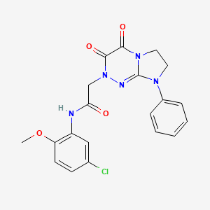 N-(5-chloro-2-methoxyphenyl)-2-(3,4-dioxo-8-phenyl-3,4,7,8-tetrahydroimidazo[2,1-c][1,2,4]triazin-2(6H)-yl)acetamide