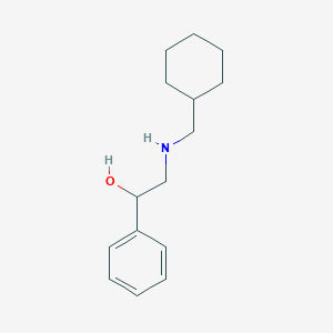 molecular formula C15H23NO B262169 2-[(Cyclohexylmethyl)amino]-1-phenylethanol 