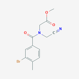 Methyl 2-[(3-bromo-4-methylbenzoyl)-(cyanomethyl)amino]acetate