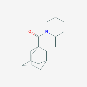 molecular formula C17H27NO B262170 1-(1-Adamantylcarbonyl)-2-methylpiperidine 