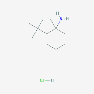 molecular formula C11H24ClN B2621719 2-Tert-butyl-1-methylcyclohexan-1-amine;hydrochloride CAS No. 2309448-16-4