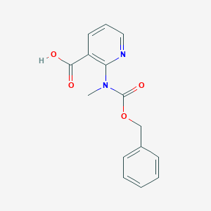 molecular formula C15H14N2O4 B2621732 2-[Methyl(phenylmethoxycarbonyl)amino]pyridine-3-carboxylic acid CAS No. 2248277-80-5