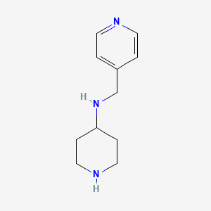 molecular formula C11H17N3 B2621744 N-(pyridin-4-ylmethyl)piperidin-4-amine CAS No. 1177343-97-3; 160357-89-1