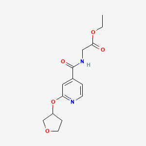 Ethyl 2-(2-((tetrahydrofuran-3-yl)oxy)isonicotinamido)acetate