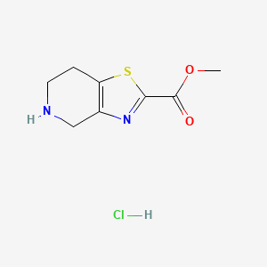 Methyl 4,5,6,7-tetrahydro-[1,3]thiazolo[4,5-c]pyridine-2-carboxylate;hydrochloride