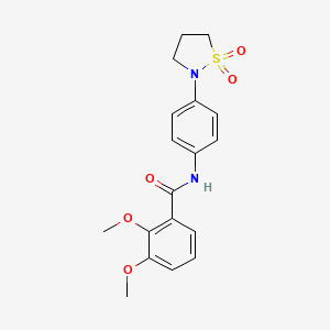 N-(4-(1,1-dioxidoisothiazolidin-2-yl)phenyl)-2,3-dimethoxybenzamide
