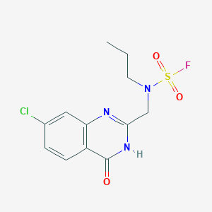 N-[(7-Chloro-4-oxo-3H-quinazolin-2-yl)methyl]-N-propylsulfamoyl fluoride