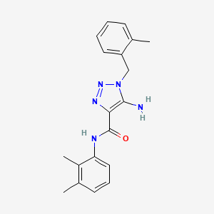 molecular formula C19H21N5O B2621768 5-amino-N-(2,3-dimethylphenyl)-1-(2-methylbenzyl)-1H-1,2,3-triazole-4-carboxamide CAS No. 902556-65-4