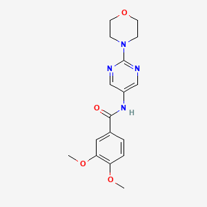 molecular formula C17H20N4O4 B2621786 3,4-dimethoxy-N-(2-morpholinopyrimidin-5-yl)benzamide CAS No. 1396785-59-3