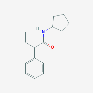 molecular formula C15H21NO B262179 N-cyclopentyl-2-phenylbutanamide 