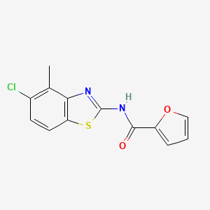 molecular formula C13H9ClN2O2S B2621799 N-(5-chloro-4-methylbenzo[d]thiazol-2-yl)furan-2-carboxamide CAS No. 905678-67-3