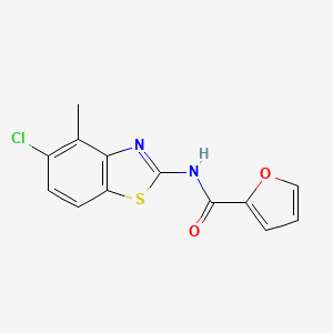 N-(5-chloro-4-methyl-1,3-benzothiazol-2-yl)furan-2-carboxamide