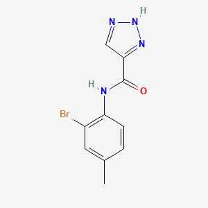 molecular formula C10H9BrN4O B2621800 N-(2-bromo-4-methylphenyl)-1H-1,2,3-triazole-5-carboxamide CAS No. 1515058-98-6