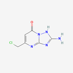 B2621805 2-amino-5-(chloromethyl)-3H,7H-[1,2,4]triazolo[1,5-a]pyrimidin-7-one CAS No. 885867-96-9