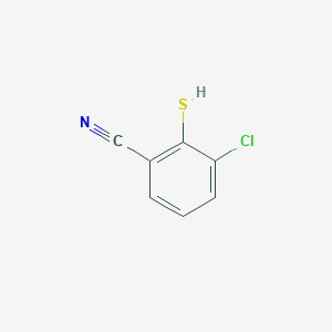 molecular formula C7H4ClNS B2621809 3-Chloro-2-mercaptobenzonitrile CAS No. 38244-28-9