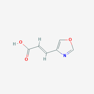 molecular formula C6H5NO3 B2621832 (2E)-3-(1,3-oxazol-4-yl)prop-2-enoic acid, E CAS No. 28418-38-4