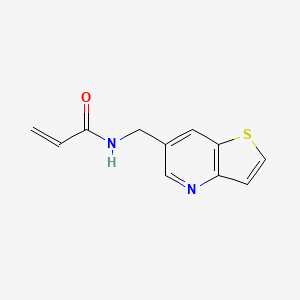 molecular formula C11H10N2OS B2621838 N-(Thieno[3,2-b]pyridin-6-ylmethyl)prop-2-enamide CAS No. 2411235-48-6