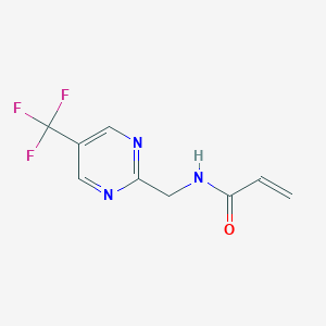 N-[[5-(Trifluoromethyl)pyrimidin-2-yl]methyl]prop-2-enamide