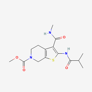 methyl 2-isobutyramido-3-(methylcarbamoyl)-4,5-dihydrothieno[2,3-c]pyridine-6(7H)-carboxylate