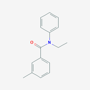 molecular formula C16H17NO B262186 N-ethyl-3-methyl-N-phenylbenzamide 
