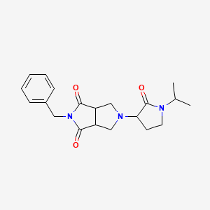 5-Benzyl-2-(2-oxo-1-propan-2-ylpyrrolidin-3-yl)-1,3,3a,6a-tetrahydropyrrolo[3,4-c]pyrrole-4,6-dione