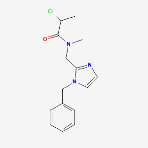 N-[(1-Benzylimidazol-2-yl)methyl]-2-chloro-N-methylpropanamide