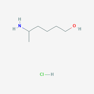 molecular formula C6H16ClNO B2621871 5-Aminohexan-1-ol hydrochloride CAS No. 1820747-48-5
