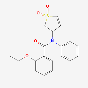 molecular formula C19H19NO4S B2621875 N-(1,1-dioxido-2,3-dihydrothiophen-3-yl)-2-ethoxy-N-phenylbenzamide CAS No. 852438-58-5