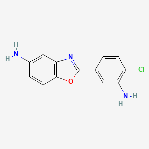 2-(3-Amino-4-chlorophenyl)-1,3-benzoxazol-5-amine