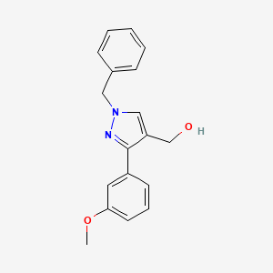 [1-benzyl-3-(3-methoxyphenyl)-1H-pyrazol-4-yl]methanol