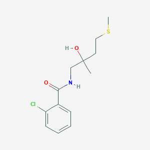 2-chloro-N-(2-hydroxy-2-methyl-4-(methylthio)butyl)benzamide