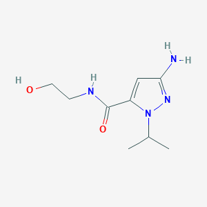 3-Amino-N-(2-hydroxyethyl)-1-isopropyl-1H-pyrazole-5-carboxamide