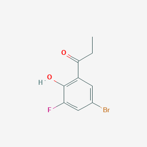 molecular formula C9H8BrFO2 B2621894 1-(5-Bromo-3-fluoro-2-hydroxyphenyl)propan-1-one CAS No. 1247452-17-0